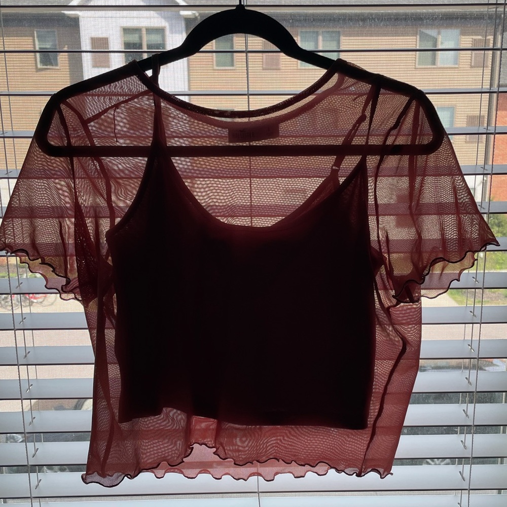 Hollister mesh top with under tank